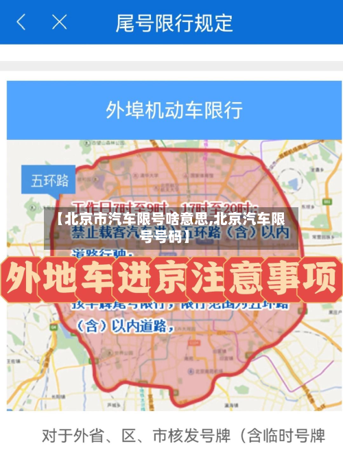 【北京市汽车限号啥意思,北京汽车限号号码】-第2张图片
