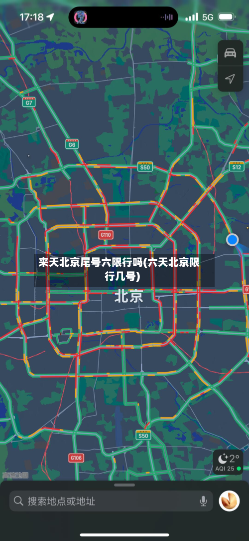 来天北京尾号六限行吗(六天北京限行几号)-第1张图片