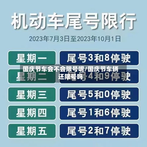 国庆节车会不会限号呢/国庆节车辆还限号吗