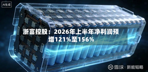 浙富控股：2026年上半年净利润预增121%至156%