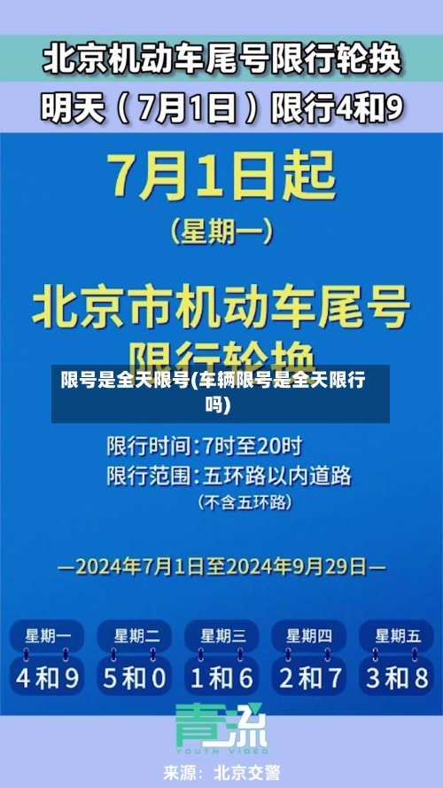 限号是全天限号(车辆限号是全天限行吗)-第2张图片