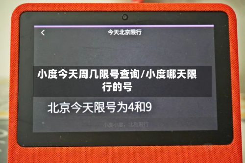 小度今天周几限号查询/小度哪天限行的号-第1张图片