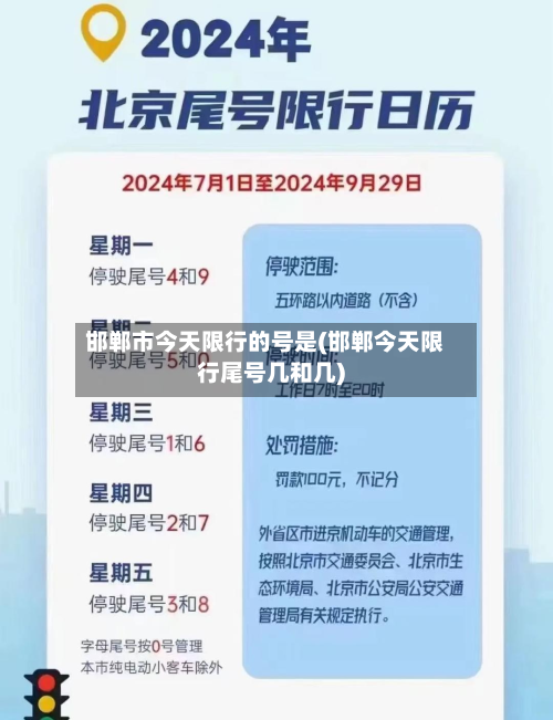 邯郸市今天限行的号是(邯郸今天限行尾号几和几)