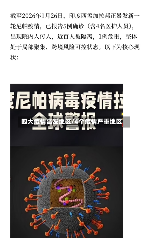 四大疫情高发地区/4个疫情严重地区-第1张图片