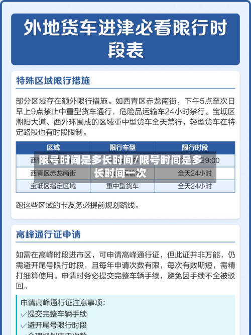 限号时间是多长时间/限号时间是多长时间一次-第1张图片