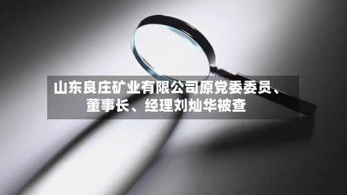 山东良庄矿业有限公司原党委委员	、董事长、经理刘灿华被查-第2张图片