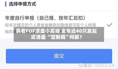 养老FOF清盘小高峰 全年近40只发起式清盘 “定制局	”何解？-第2张图片