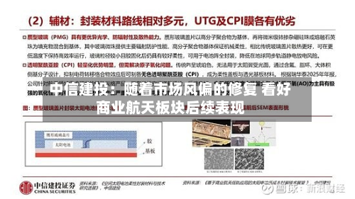 中信建投:随着市场风偏的修复 看好商业航天板块后续表现-第2张图片