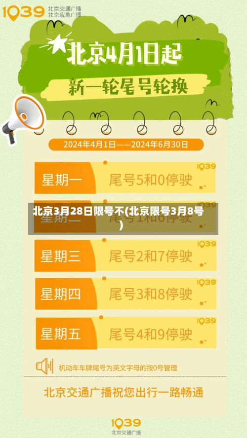 北京3月28日限号不(北京限号3月8号)-第2张图片
