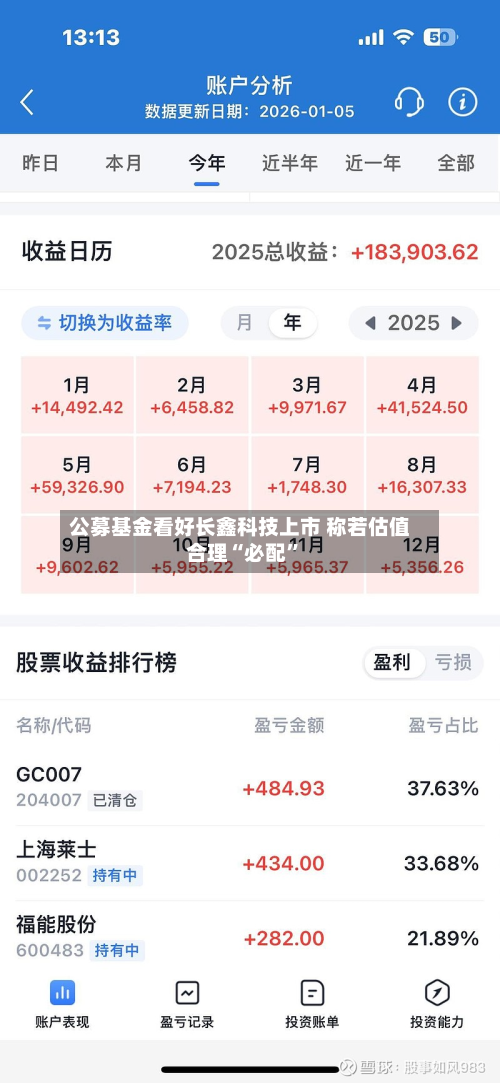 公募基金看好长鑫科技上市 称若估值合理“必配”-第3张图片