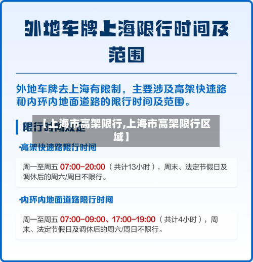 【上海市高架限行,上海市高架限行区域】-第1张图片