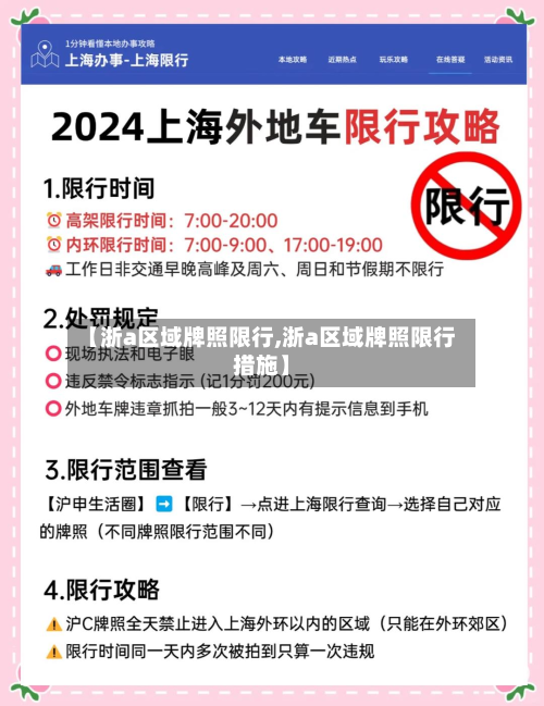 【浙a区域牌照限行,浙a区域牌照限行措施】