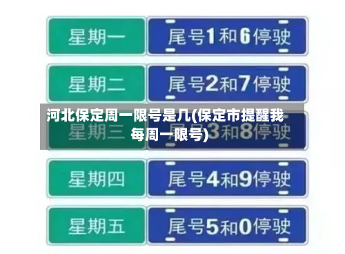 河北保定周一限号是几(保定市提醒我每周一限号)-第1张图片