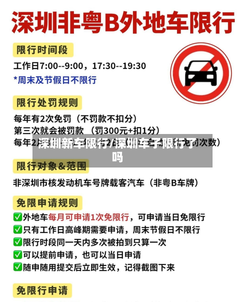 深圳新车限行/深圳车子限行了吗-第1张图片