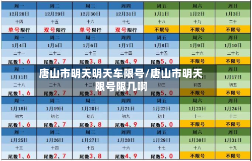唐山市明天明天车限号/唐山市明天限号限几啊-第1张图片