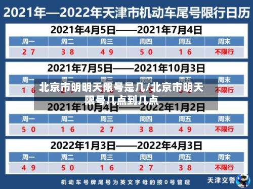 北京市明明天限号是几/北京市明天限号几点到几点-第1张图片