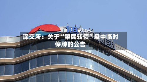 深交所：关于“肇民转债”盘中临时停牌的公告-第3张图片