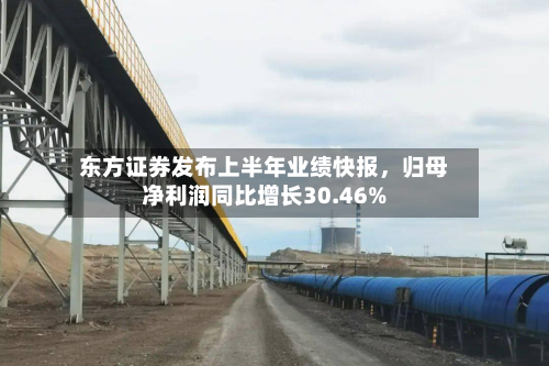 东方证券发布上半年业绩快报，归母净利润同比增长30.46%-第2张图片