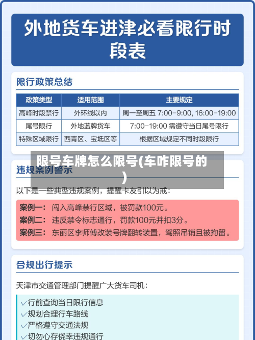 限号车牌怎么限号(车咋限号的)-第2张图片