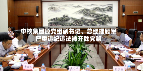 中核集团原党组副书记、总经理顾军严重违纪违法被开除党籍-第3张图片