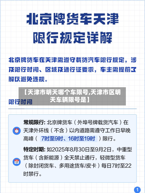 【天津市明天哪个车限号,天津市区明天车辆限号是】-第1张图片
