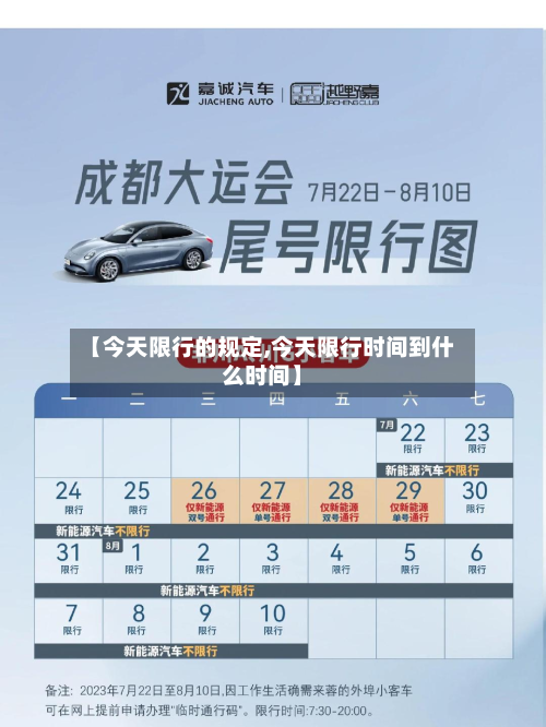 【今天限行的规定,今天限行时间到什么时间】-第1张图片