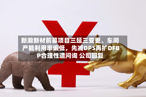 新瀚新材前募项目三延三变更、车间产能利用率偏低，先减DPS再扩DFBP合理性遭问询 公司回复-第3张图片