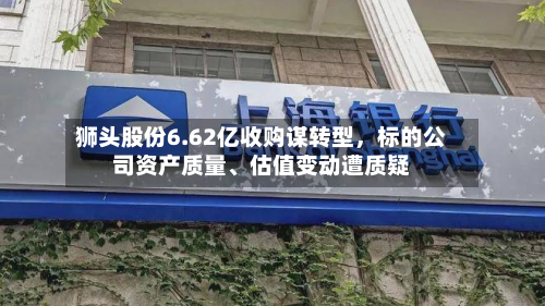 狮头股份6.62亿收购谋转型	，标的公司资产质量、估值变动遭质疑-第2张图片