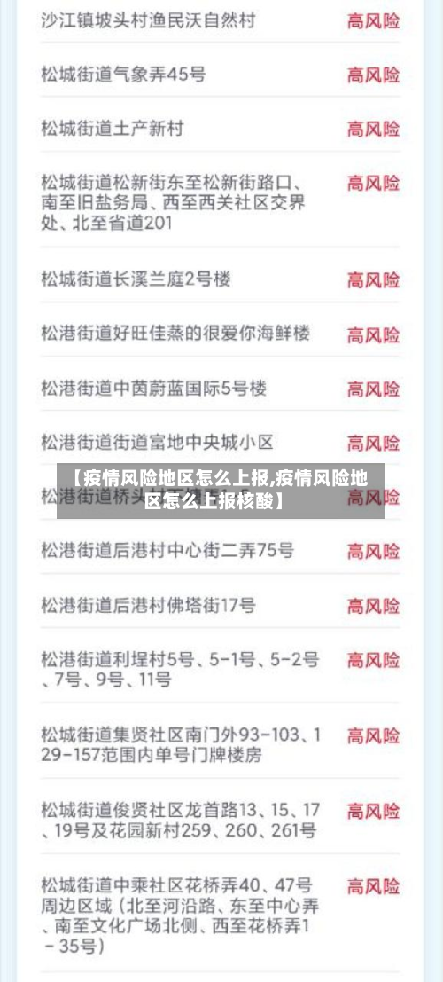 【疫情风险地区怎么上报,疫情风险地区怎么上报核酸】-第3张图片