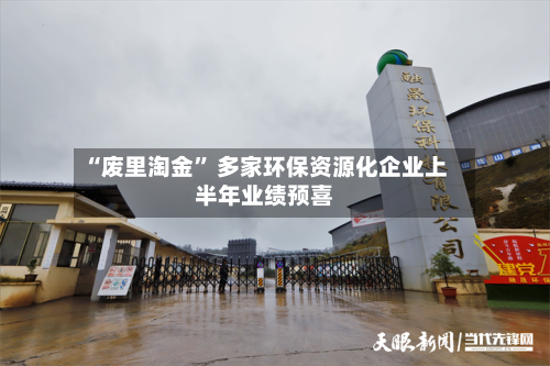 “废里淘金” 多家环保资源化企业上半年业绩预喜-第3张图片