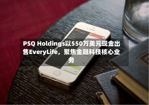 PSQ Holdings以550万美元现金出售EveryLife，聚焦金融科技核心业务-第2张图片