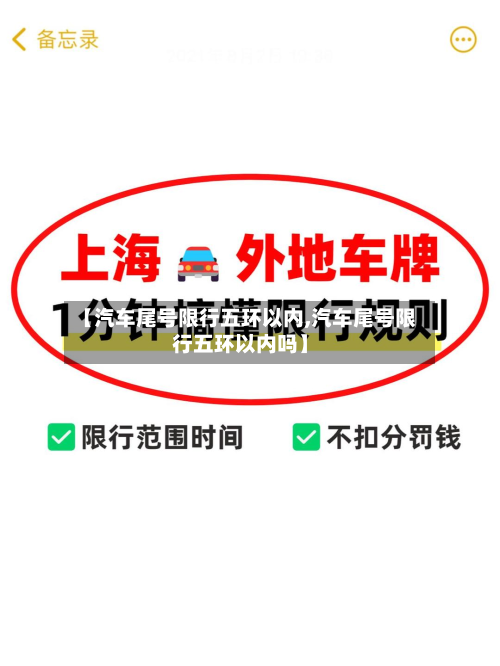【汽车尾号限行五环以内,汽车尾号限行五环以内吗】-第1张图片