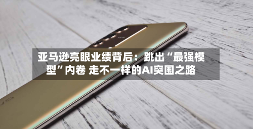 亚马逊亮眼业绩背后：跳出“最强模型”内卷 走不一样的AI突围之路-第2张图片