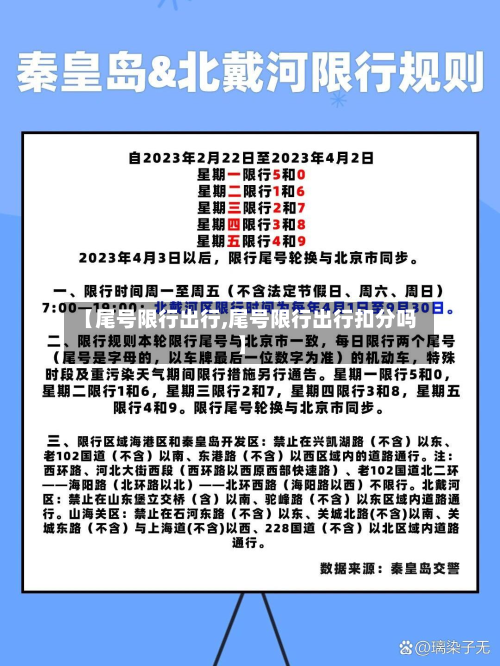 【尾号限行出行,尾号限行出行扣分吗】-第1张图片