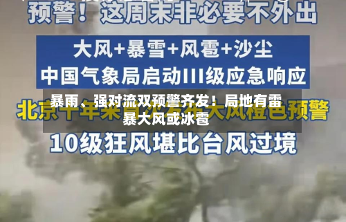 暴雨	、强对流双预警齐发！局地有雷暴大风或冰雹-第2张图片