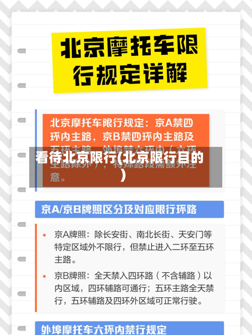 看待北京限行(北京限行目的)-第1张图片