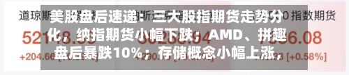 美股盘后速递：三大股指期货走势分化	，纳指期货小幅下跌；AMD、拼趣盘后暴跌10%；存储概念小幅上涨，闪迪涨0.72%；WTI原油期货小跌-第2张图片