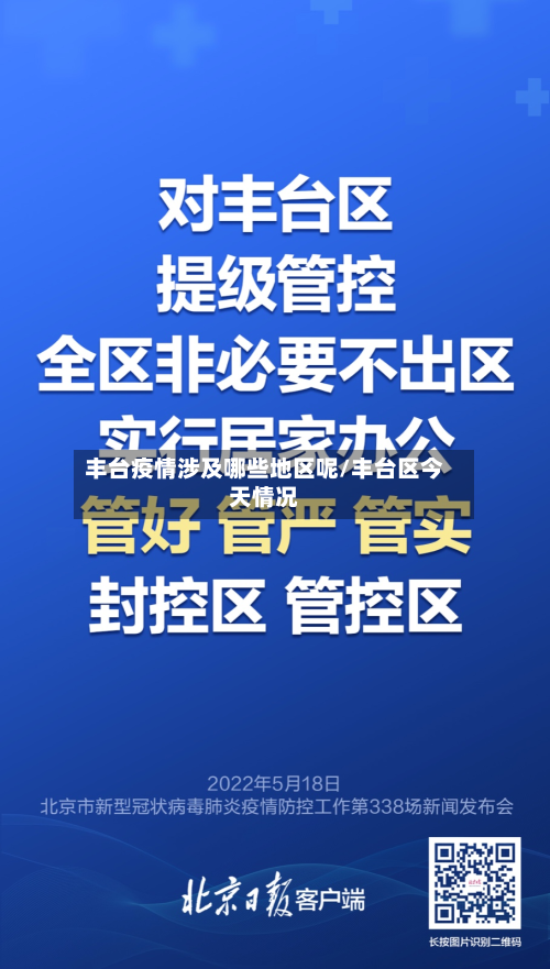 丰台疫情涉及哪些地区呢/丰台区今天情况-第1张图片