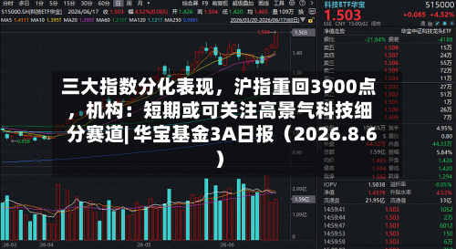 三大指数分化表现，沪指重回3900点，机构：短期或可关注高景气科技细分赛道| 华宝基金3A日报（2026.8.6）-第1张图片