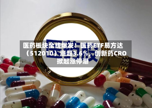 医药板块全线爆发！医药ETF易方达（512010）涨超3.6%，创新药CRO掀起涨停潮-第2张图片