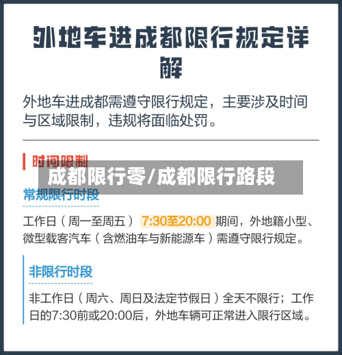 成都限行零/成都限行路段-第1张图片
