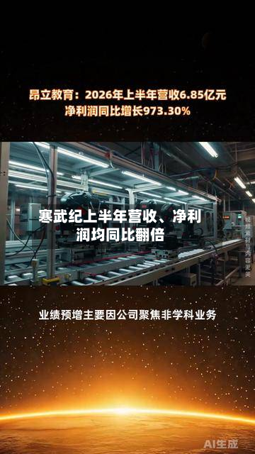 寒武纪上半年营收、净利润均同比翻倍-第2张图片