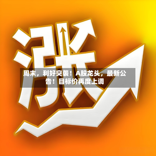 周末，利好突袭！A股龙头	，最新公告！目标价再度上调-第2张图片