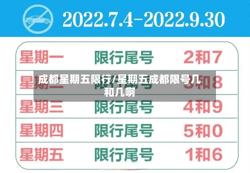 成都星期五限行/星期五成都限号几和几啊-第1张图片