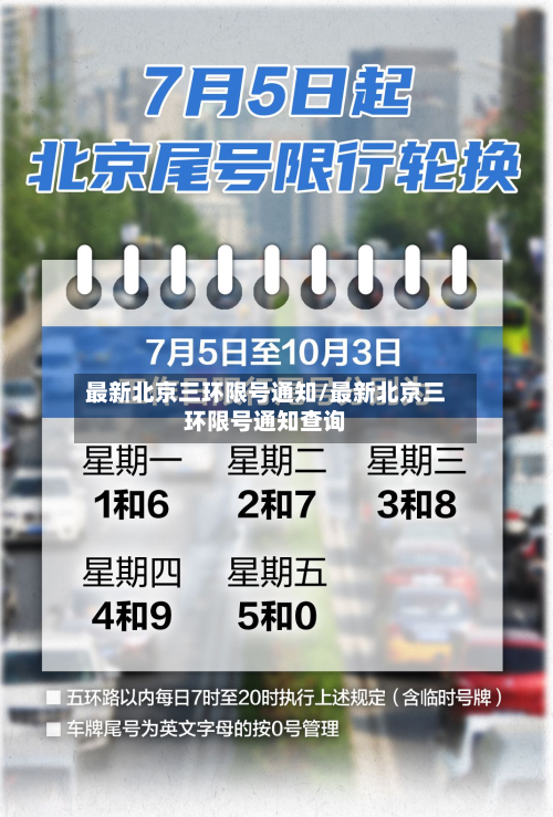 最新北京三环限号通知/最新北京三环限号通知查询-第1张图片