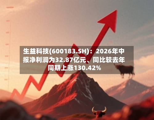 生益科技(600183.SH)：2026年中报净利润为32.87亿元、同比较去年同期上涨130.42%-第2张图片
