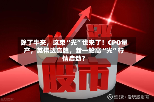 除了牛来，这束“光”也来了！CPO量产，英伟达亮牌	，新一轮高“光”行情启动？-第2张图片
