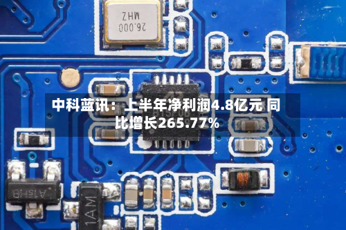 中科蓝讯:上半年净利润4.8亿元 同比增长265.77%-第2张图片