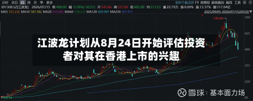 江波龙计划从8月24日开始评估投资者对其在香港上市的兴趣