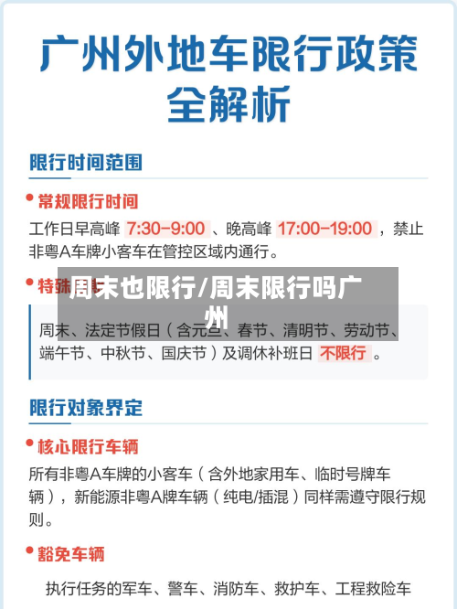 周末也限行/周末限行吗广州-第1张图片